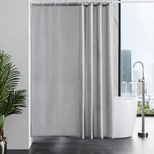 Load image into Gallery viewer, Furlinic Shower Curtains Extra Large Bathroom Waterproof Fabric Washable Liner Mould Proof,Sets With 12 Plastic Rings-72&quot; x 78&quot;,Grey.