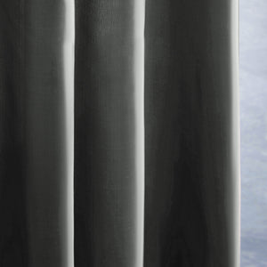Furlinic Extra Wide Shower Curtain with Hooks,100% Polyester Bathroom Shower Curtain Waterproof(Dark Grey),244 x 200cm(96 x 78 Inch).