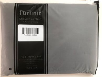 Furlinic Shower Curtain with Hooks,Extra Long 100% Polyester Bathroom Shower Curtains Waterproof(Dark Blue),180 x 210cm(72 x 84 Inch).